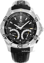 TAG Heuer Aquaracer Calibre S 1/100Th Sec Electro-Mechanical Chronograph CAF7010.FT8011